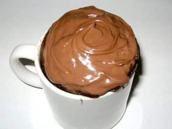 Bolo de caneca de chocolate