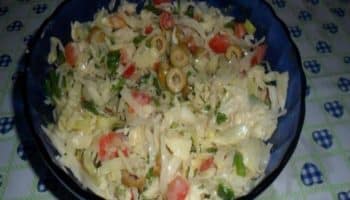 Salada de repolho com maionese