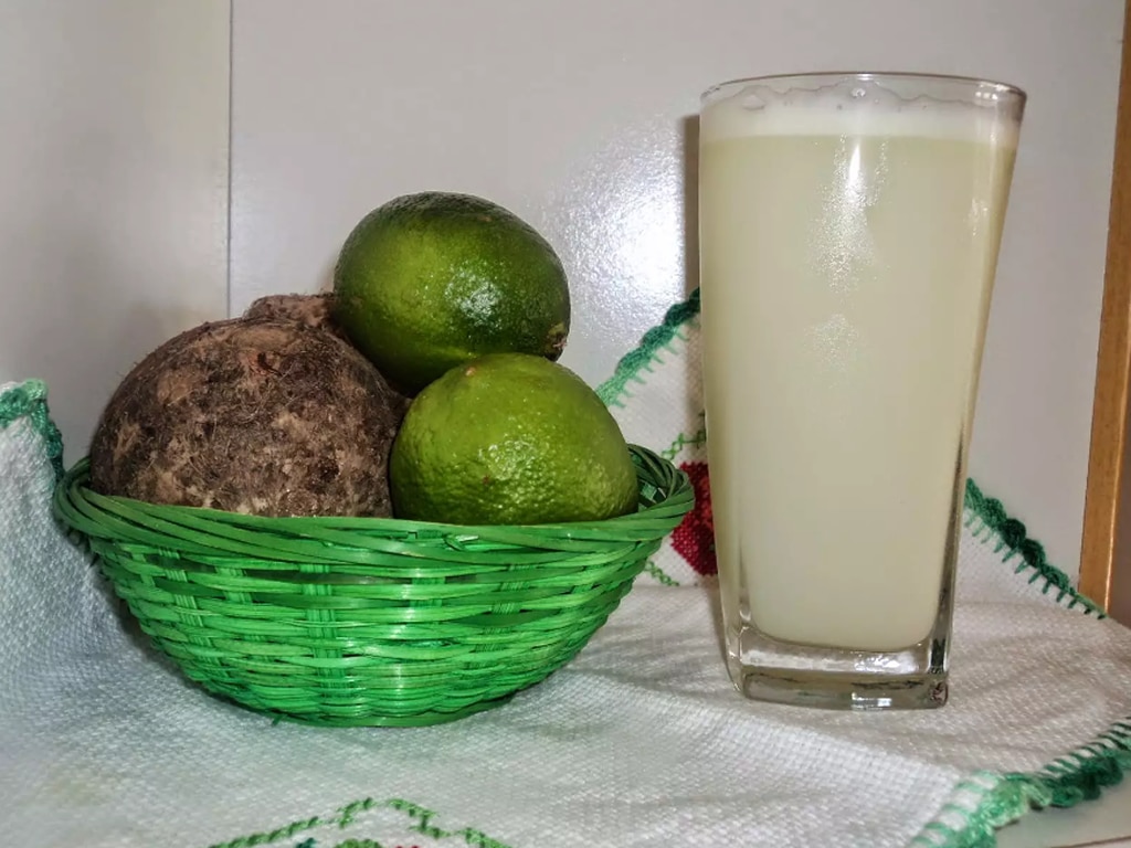 suco de inhame com limão