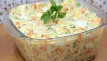 Como fazer salada de maionese simples