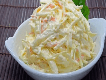 Como fazer salada de repolho com maionese